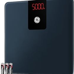 GE Scale for Body Weight, Using Advanced Sensor Technology and Large LED Display for Clear Readings in Kg/Lb Units Perfect for Bathroom Bedroom Use, 5