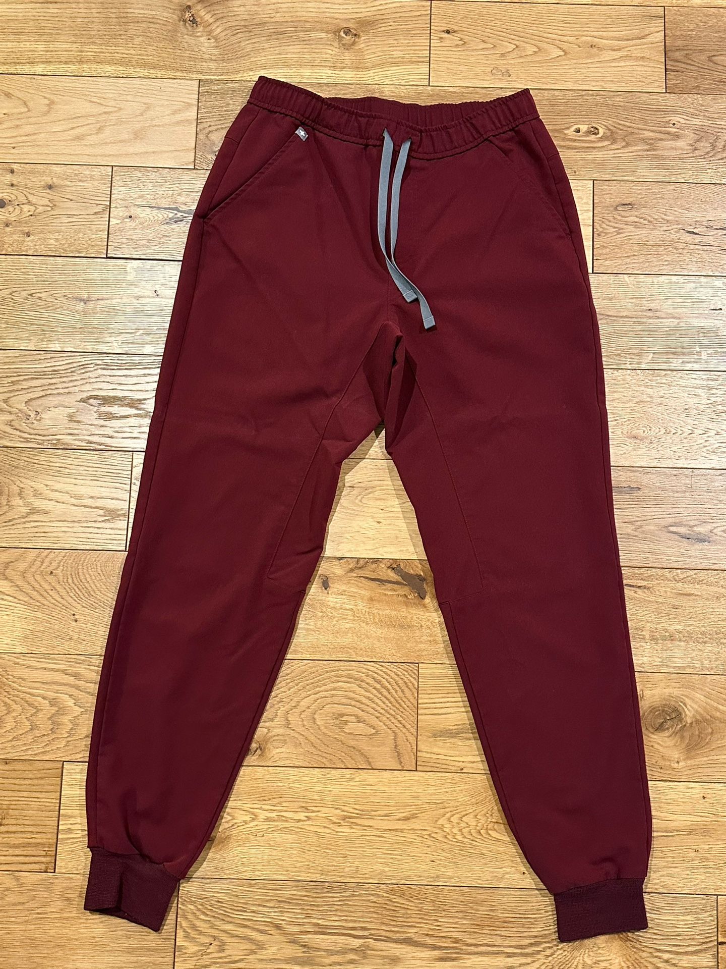 FIGS Scrub Pants Bottom Burgundy Men Size Small