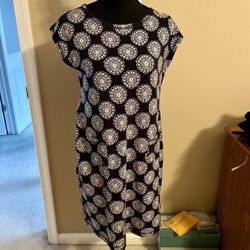 Medallion geometric print dress by Talbots