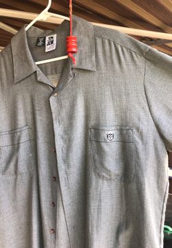 Men’s XL Vintage grey button down shirt