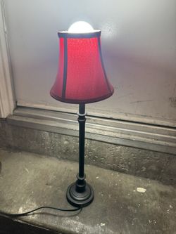 Cute Vintage Red Little Lamp 