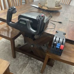 Logitech G PRO Flight Yoke System, Professional Simulation Yoke and Throttle Quadrant, 3 Modes, 75 Programmable Controls, Configurable Knobs, Steel Sh