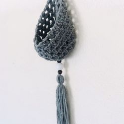 Boho teardrop plant basket