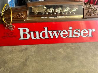 Budweiser Clydesdale Team Pool Table Light