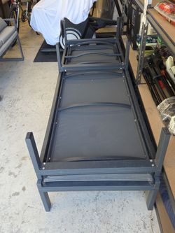2 Grey Lounge Patio Chairs