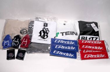 Genuine JDM Parts LOT Shirts Hoodie Blitz Tein GReddy HKS Liberty Walk