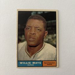 1961 Topps Willie Mays Baseball Card # 150 San Francisco Giants 
