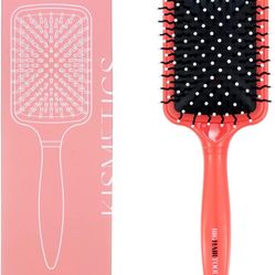 Big Hair Tools, Extra Large Paddle Brush, Cushion Hair Brush, Wavy Pins Reduce Knots and Tangles for Curly, Wavy, Long, Thick Hair