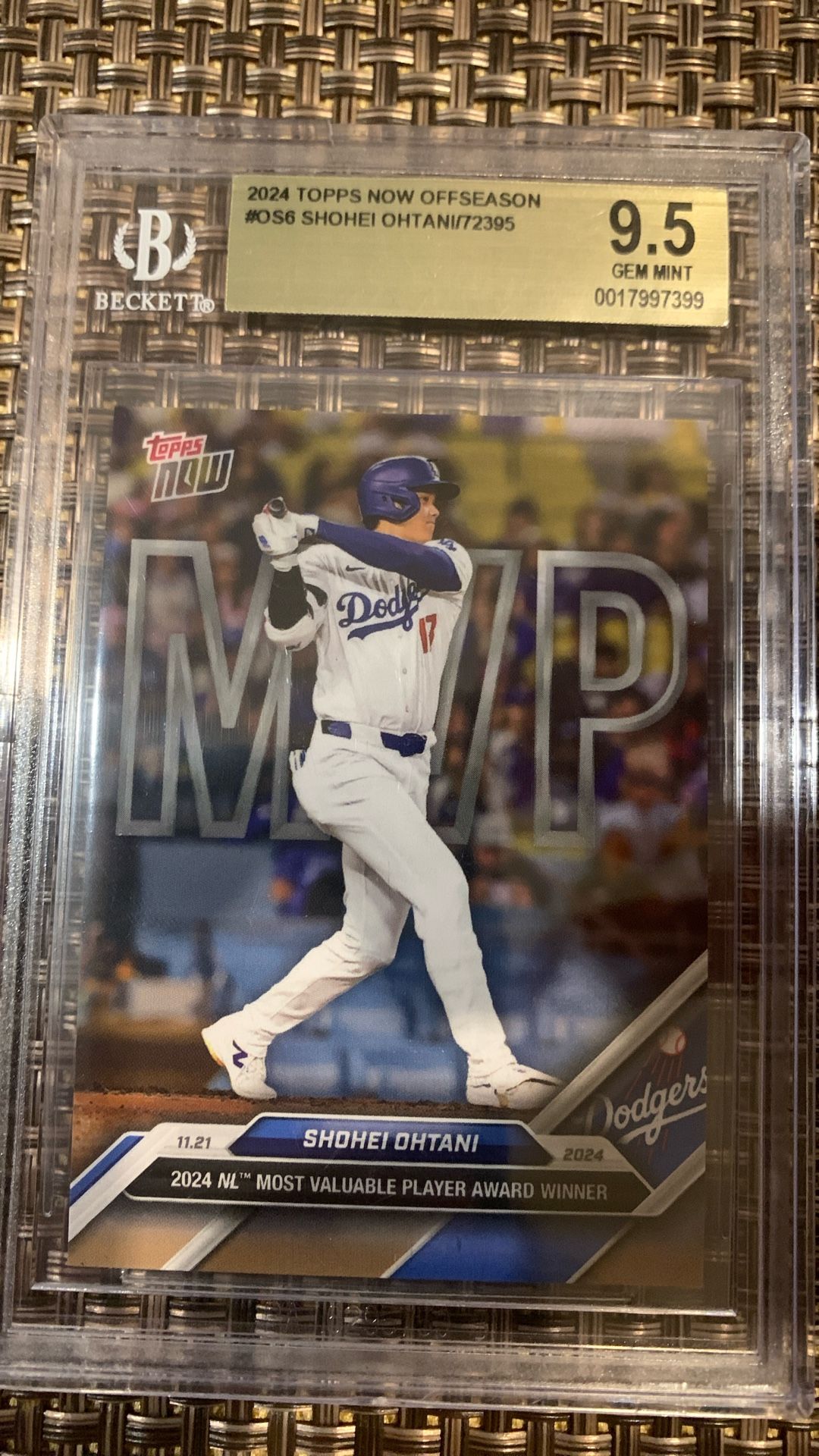 Shohei Ohtani BGS 9.5 MVP