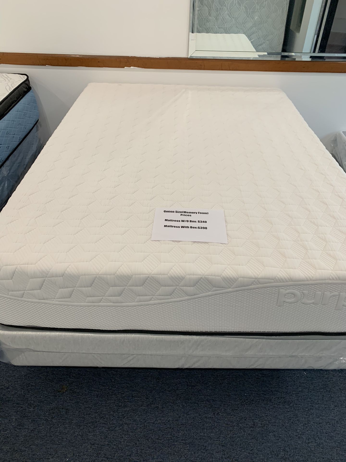 We have all sizes memory foam twin full queen and king