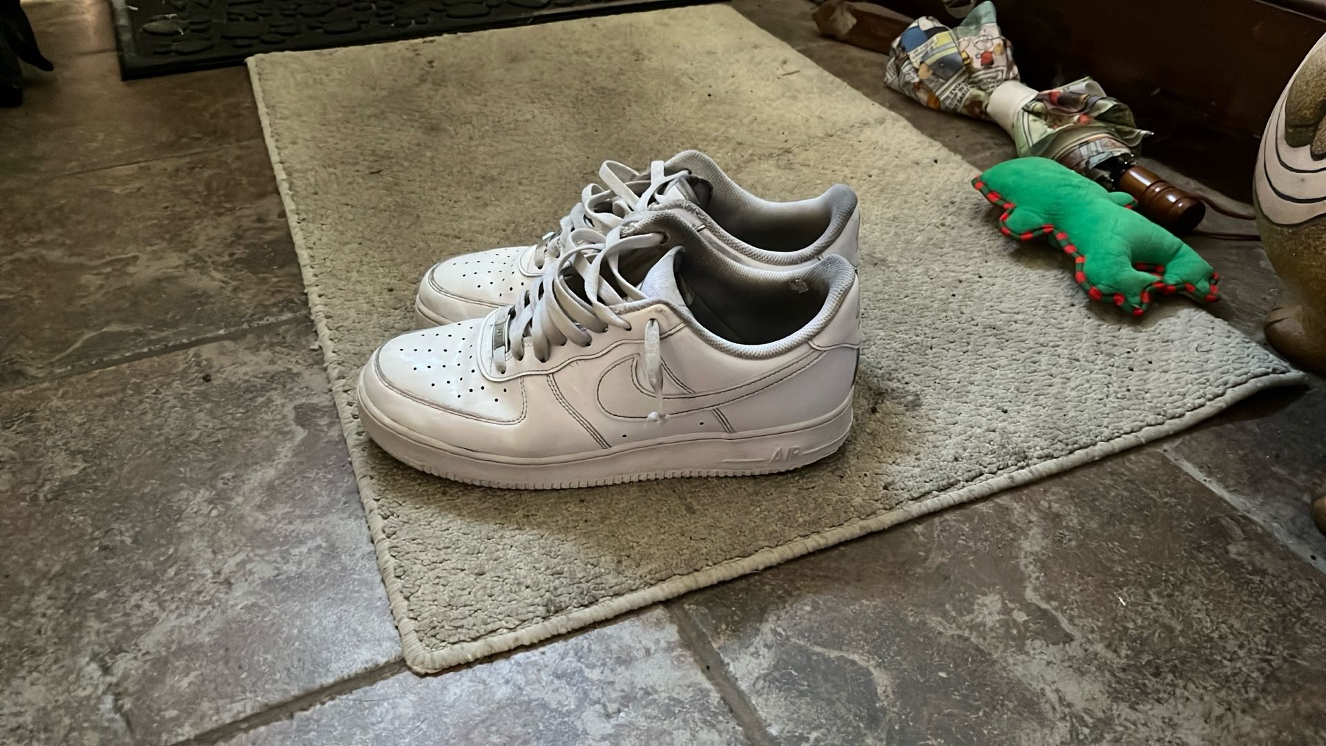 60$ Used White Nike Air Force’s