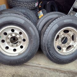 LT235/80R16 Set 4 Tires Free Rims 8x170