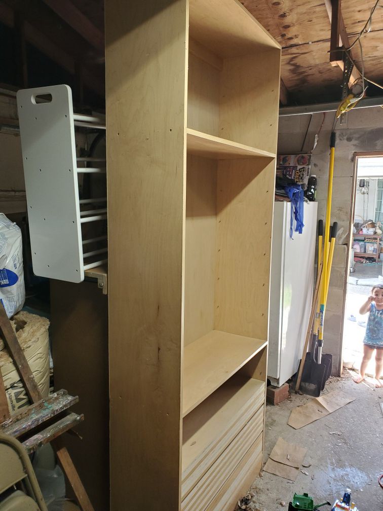 Closet or book shelf shelving units, 14 drawer dresser dresser