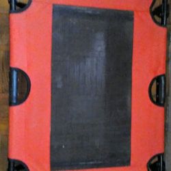 Red And Black Elevated Dog Bed For A Small To Medium Size Dog
