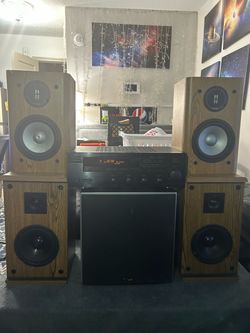 Complete Vintage Yamaha & Infinity Stereo System with Powered Subwoofer - Fully Tested