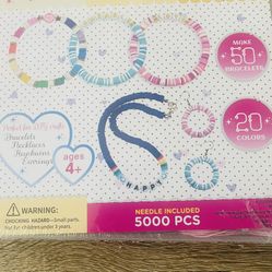 Beads Bracelet Making Kit- 5000 Pcs - New !
