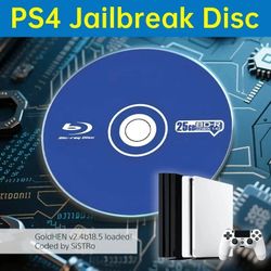 Ps4 BD JB  Blu-ray Disc Firmware 9.00-12.52 GoldHEN 2.4b 18.8 Henloader All In One  no USB needed pls read description /leer descricion
