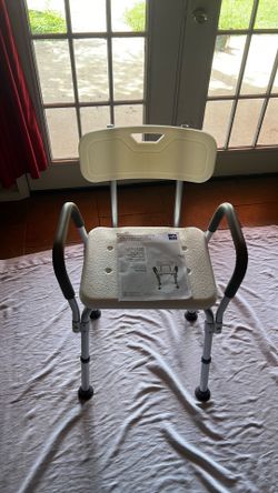 Bath bench/chair with arm rest & back