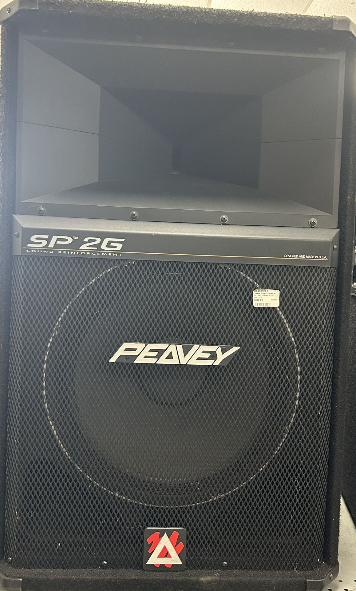 Peavey SP2G 600W 8Ω Stage Speakers Pair