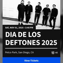 Dia de los Deftones Floor Ticket