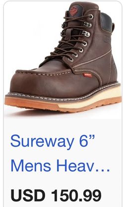 Sureway boots work Heavy Duty Steel Toe Leather #12