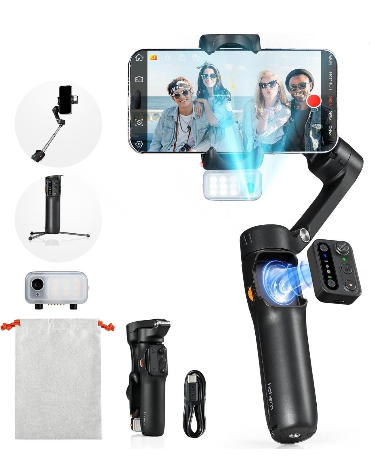 hohem iSteady V3 Gimbal Stabilizer for iPhone, Axis Phone Gimbal