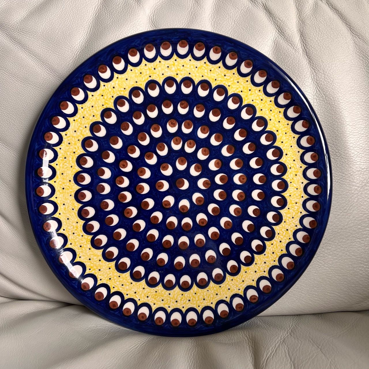 Hand Made in Poland Boleslawiec Hanging Plate Signed Ryszard Tyrcz ...
