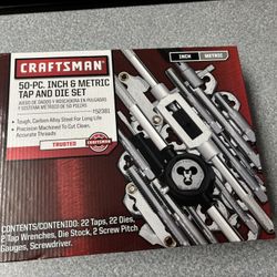 Craftsman 50-PC Inch & Metric Tap And Die Set