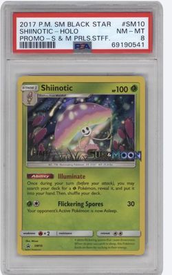 2017 Pokemon S&M · Sun & Moon Prerelease staff promo BSP Holo · #SM10