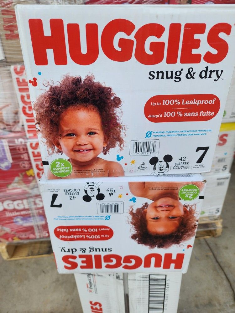 Huggies 7 $20 Each Box.