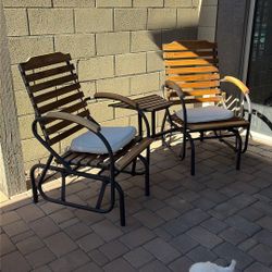 Double Glider Rocking Chairs