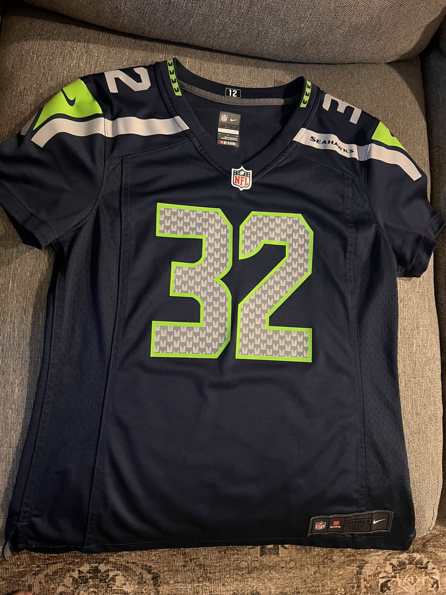 Two Medium Seahawks Jerseys