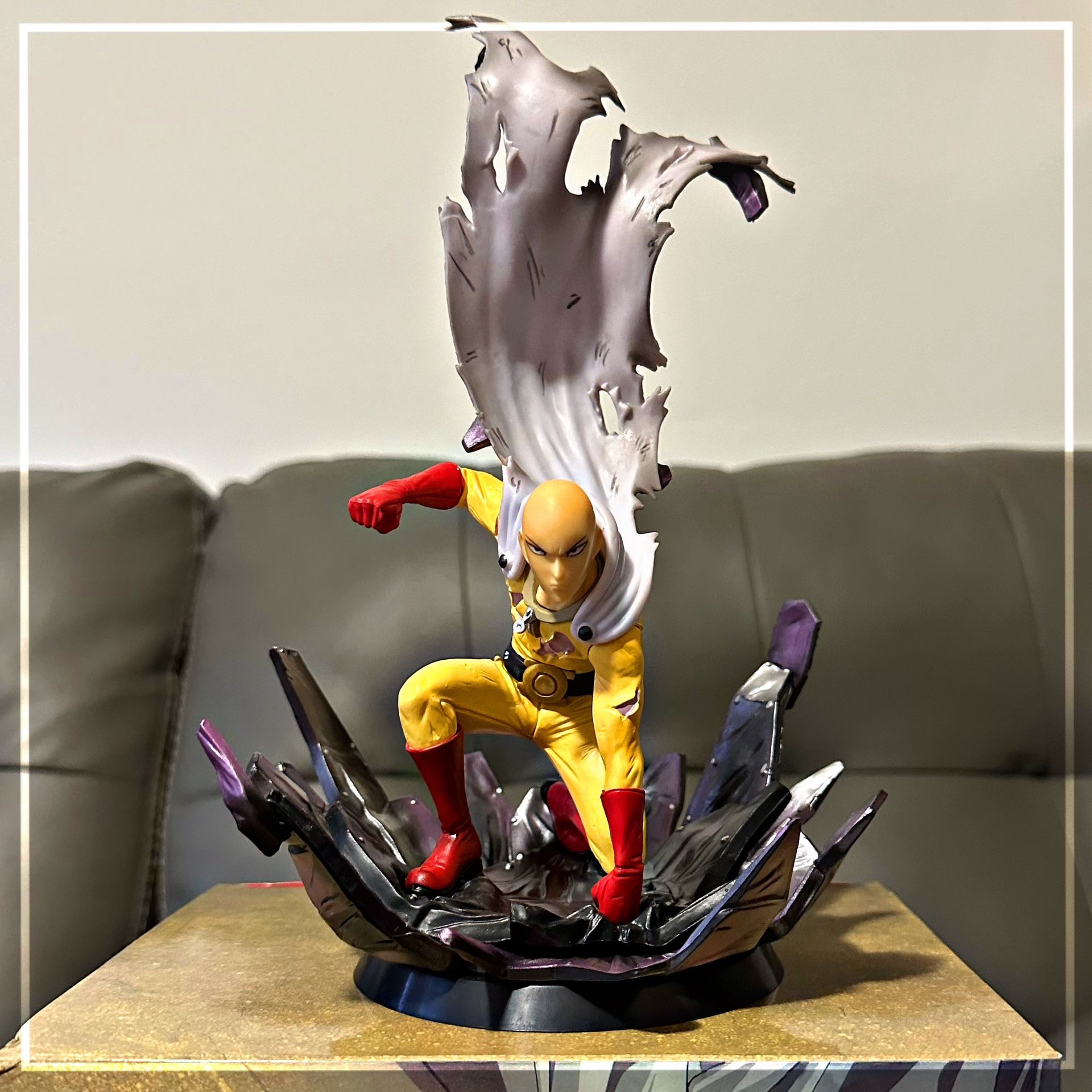25cm ONE PUNCH MAN Saitama Anime Cartoon Action Figure PVC Toys Collection Figur