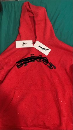 Vvs Sp5der Red Hoodie with Tags