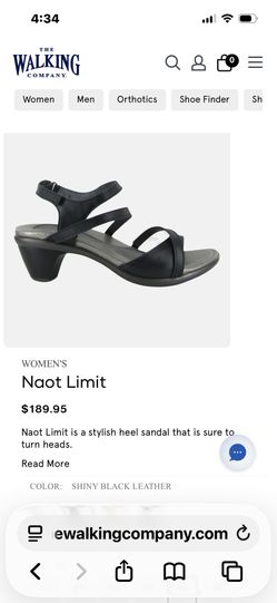 Naot Black Patent Leather Dressy Sandals.