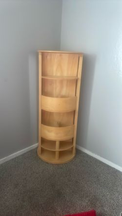 Rotating wood coat hanger/compartment holder