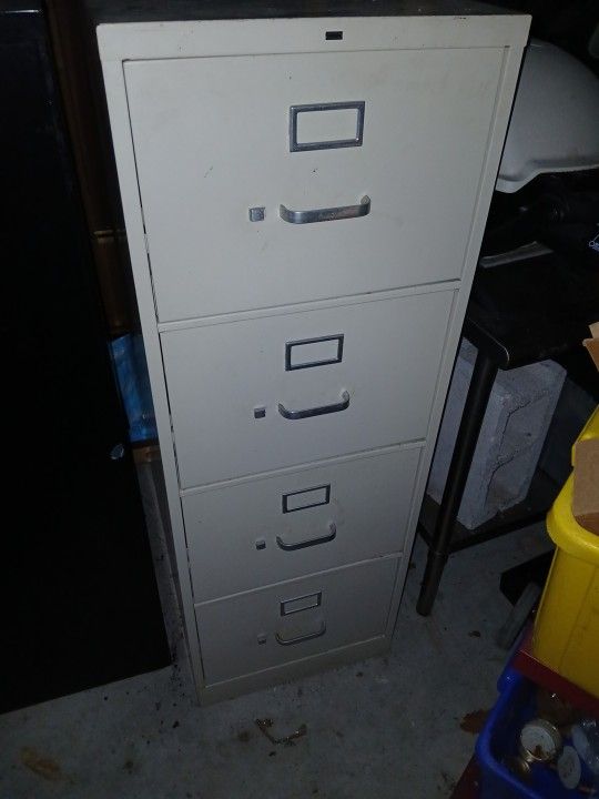 Two 4 Draw File Cabinets