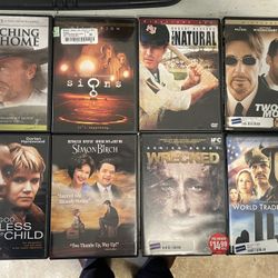 8 DVDS  $8 All
