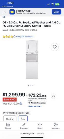 Like New Top Load GE Washer Dryer