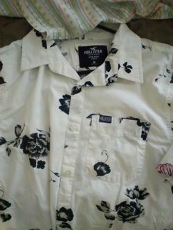 Hollister mens medium polo like new