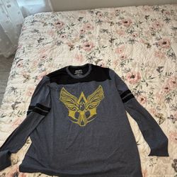 Assassin’s Creed Black Flag Shirt XL — Blue Long Sleeve