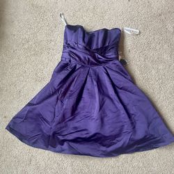 NEW Davids Bridal Purple Bridesmaid Formal Dress