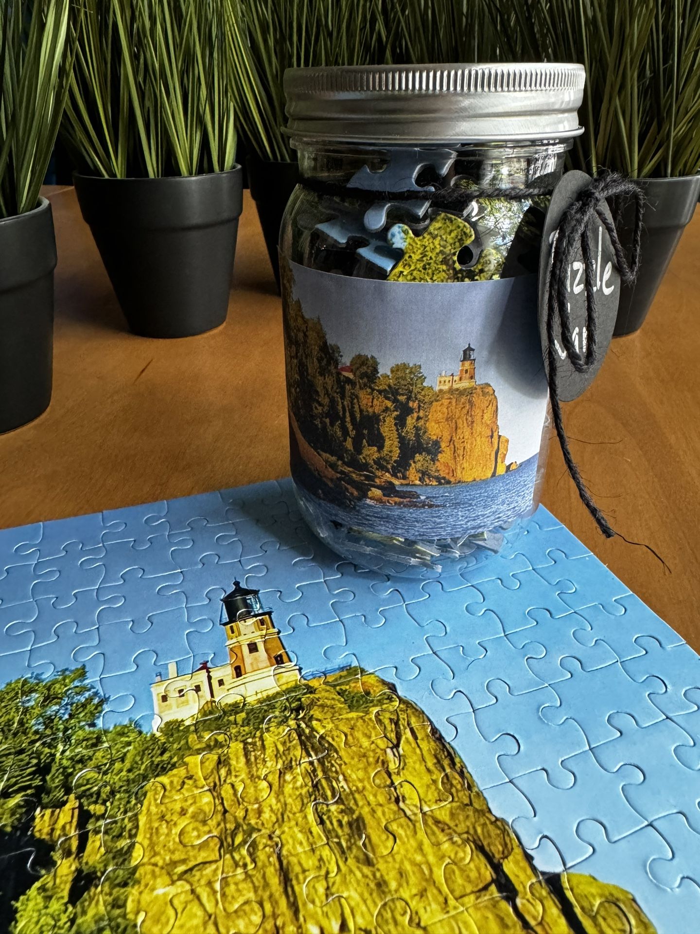 Puzzle 🧩 Jar - Split Rock Lighthouse - Superior View