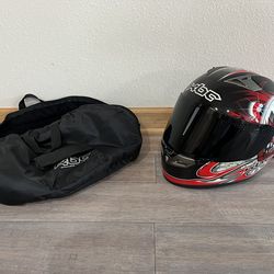 QBC racing helmet with bag