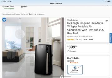 MOVING SALE PORTABLE AIR CONDITIONER  14.000BTU FOR LARGE ROOM