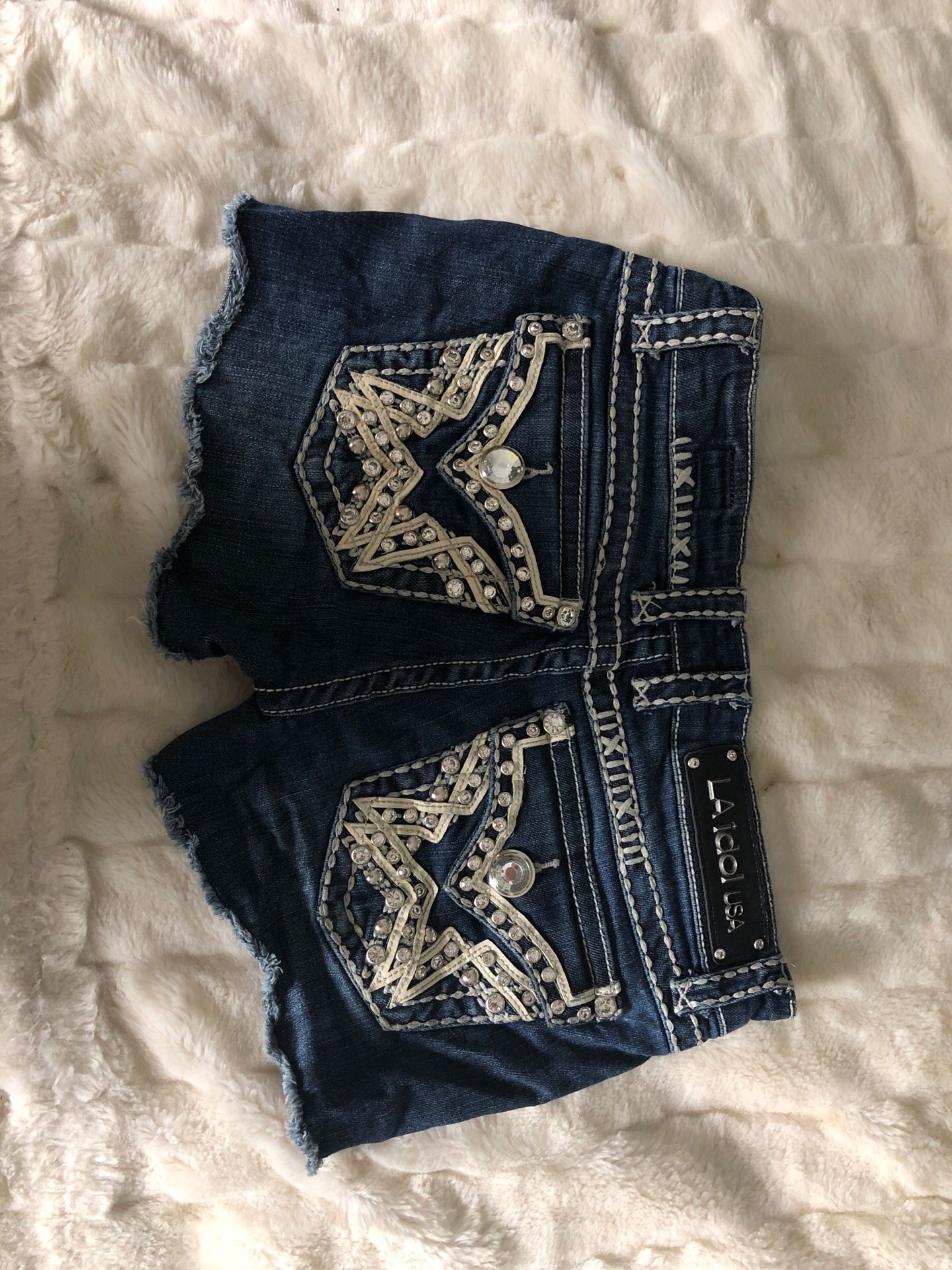 L.A. Idol Dark Wash Short Shorts