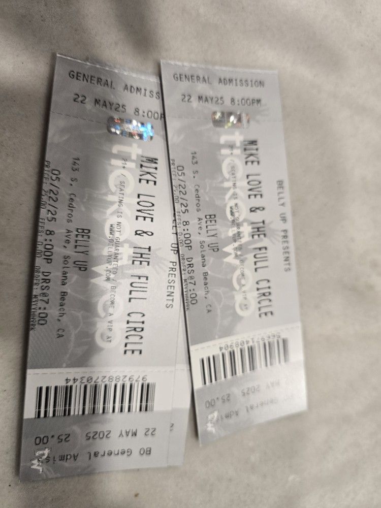 Mike Love Tickets at Belly Up