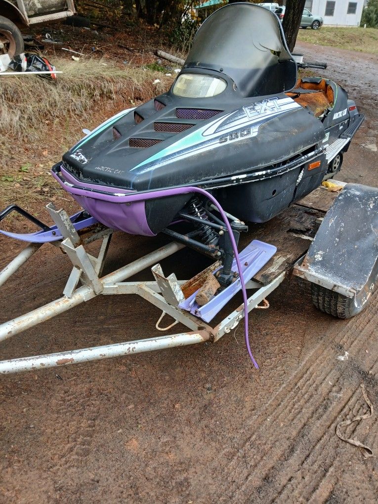 Snow Machine And Trailer