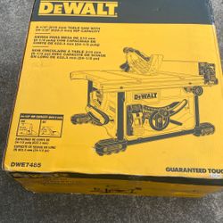 Dewalt Table Saw   8-1/4. Model. DWE7485. 