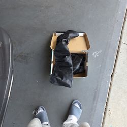 Black Leather Knee-high Boots